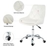 Modern Dining Chair, Upholstered Dining Chair With Wrapped Design Backrest,Pull Buttons,beige,22.30x19.70x29.90in(1.86*1.64*2.49ft) - 3 of 4