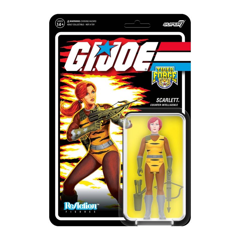 G.I. Joe Tiger Force Scarlett ReAction Figure, 2 of 4