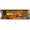 Kenworth W900 Truck with Lowboy Trailer Black and Crane Yellow "Long Haul Trucker" Series 1/32 Diecast Model by New Ray - 3 of 3