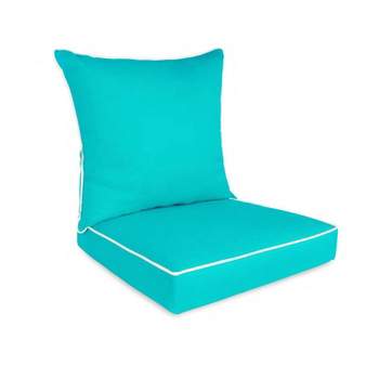 Home Fashions International 2pc O'Linen Deep Seat Outdoor Cushion Set