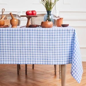 Solino Home Linen Gingham Check Tablecloth - 1 of 4