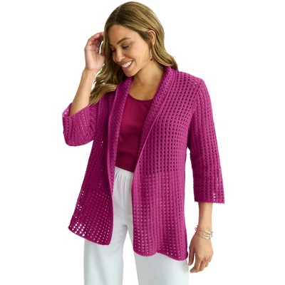 Jessica London Crochet Cardigan