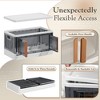 LACOO Collapsible Storage Bins with Lids, Double Trunk Organizer - 4 of 4
