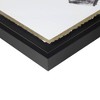 Abstract Talon Framed Glass and Single Matted Foiled Deckle Edge Wall Art Black - Madison Park: Screen Print, Vertical Orientation, D Ring Mount - 4 of 4