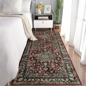 Area Rug Living Room, Vintage Washable Non-Slip Rugs, Carpet for Bedroom, Kitchen, Hallway, Dining Room - 1 of 4