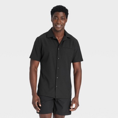 Men's Everyday Woven Shirt - All In Motion™ Black Onyx XXL