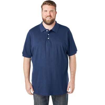Kingsize Men's Big & Tall Shrink-less Piqué Polo Shirt - Big - 9xl ...