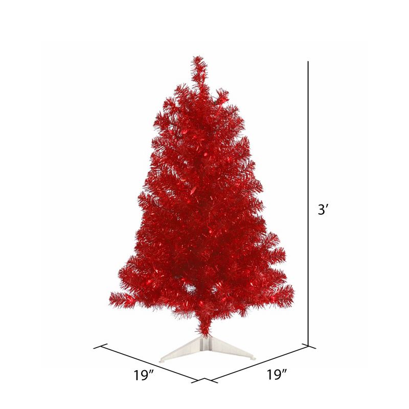 Vickerman Red Series Artificial Christmas Tree, 3 of 5