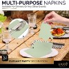 SparkSettings Beverage Napkins, 5” x 5” 2 Ply Paper Napkins, Pack of 100 - 4 of 4