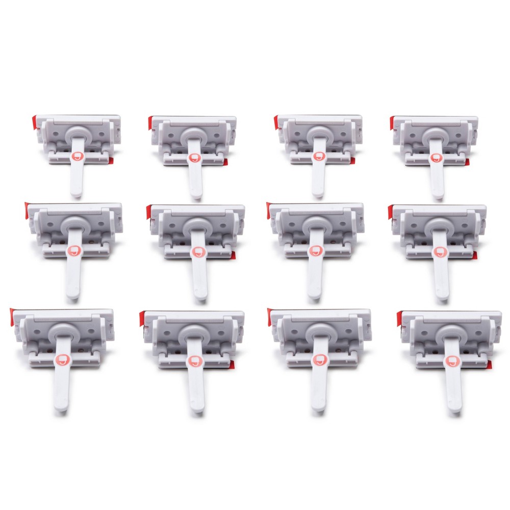 Safety 1st Adhesive Cabinet Latch For Childproofing - 12pk