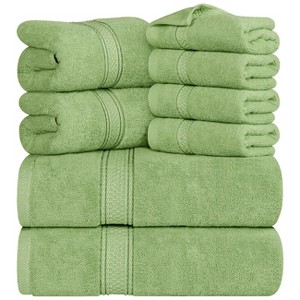 8 Piece Cotton Bath Towel Set - 1 of 4
