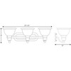 Progress Lighting Madison 3-Light Wall Bracket, Brushed Nickel, White Etched Glass - 2 of 4