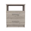 Kumasinova Modern Wood Nightstand with Open Shelf,Night Stand with Drawers,Sturdy Bedside Table with Ample Storage,Nightstands for Living Room,Bedroom - 3 of 4