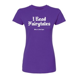 Women's - Instant Message - Read Spice Fairytales Fitted Graphic T-Shirt - 1 of 2