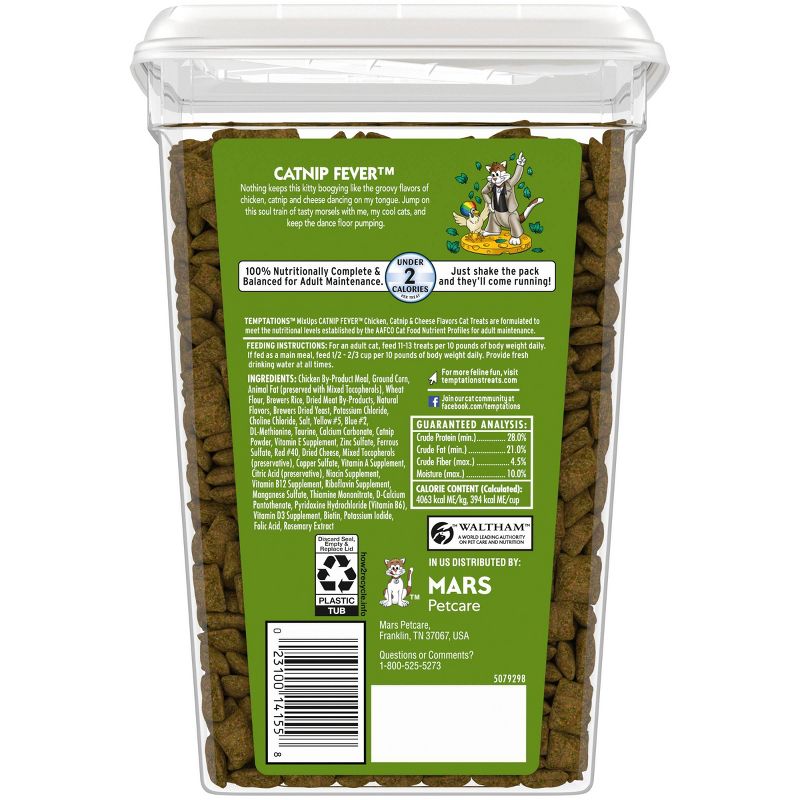 Temptations MixUps Chicken, Catnip and Cheese Flavor Crunchy Adult Cat Treats, 3 of 16