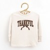 Varsity Thankful Coquette - Toddler Long Sleeve Graphic Tee and Youth Long Sleeve Graphic T-Shirt - 2 of 3