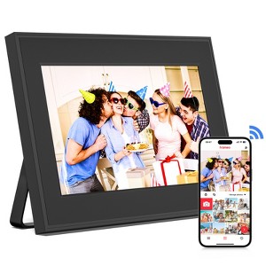 SUGIFT 10.1" Digital Picture Frame, Touch Screen Digital Photo Frame with Easy Setup, Photo Gifts for Parents and Grandparents - 1 of 4