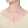 Guili 14K Gold Plated Necklace with Freshwater Pearl ?U? Design, a beautifully crafted and modern accessory for every stylish occasion. - 3 of 3