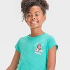 Girls' Moana 2 Short Sleeve Graphic T-Shirt - Teal Green - 2 of 4