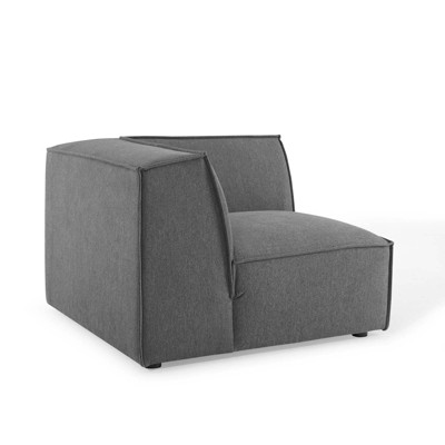 Restore Sectional Sofa Corner Chair Charcoal - Modway