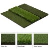 3-Level Turf Golf Mat - 24x24 Golf Training Mat with Fairway, Rough, and Driving Turf - Golf Practice Equipment with 6 Practice Tees by Wakeman - 4 of 4