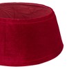 Northlight 22" Red Velvet Christmas Tree Collar - 4 of 4