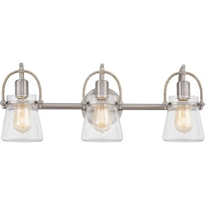 Quoizel Lighting Stafford 3 - Light Vanity in  Brushed Nickel - 1 of 4