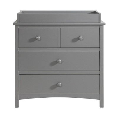 Dove Gray Painted Wood Veneer Baby Changing Topper