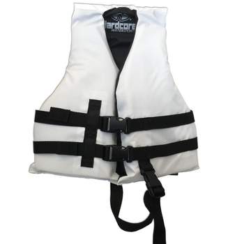 Bass Pro Shops Ski Life Jacket Vest Grey Black Chest Youth 50-90 pounds  -EUC