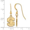 Black Bow Jewelry 14k Yellow Gold Plated Sterling Silver South Carolina State Bulldogs NCAA Dangle Earrings - 2 of 3