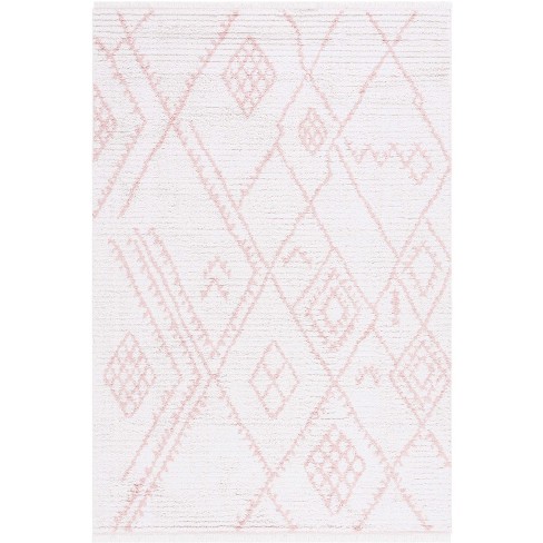 4'x6' Solid Area Rug Light Pink/Ivory - Safavieh