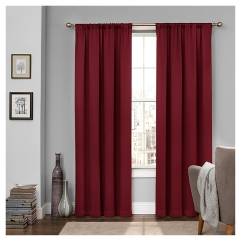 Tricia Room Darkening Curtain Red 52 X 95 Eclipse Target