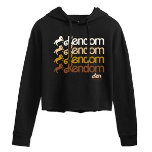 Women's - Barbie - Kendom Western Cropped Graphic Hoodie - 1 of 3