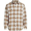 Lands' End Men's Authentic Flannel Shirt with Corduroy Collar - 3 of 4