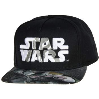 Star Wars Mandalorian Embroidered Adjustable Adult Snapback Hat Baseball Cap Black