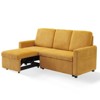 Gymojoy 71" Corduroy Fabric L-Shaped Sofa with Reversible Chaise & Seats Storage for Living Room - 3 of 4