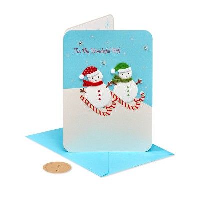 Christmas Card Mr. and Mrs. Snowman - PAPYRUS