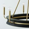 Capital Lighting Finn 6 - Light Chandelier in  Black Stain/Matte Brass - 3 of 4