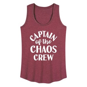 Women's - Instant Message - Captain Of The Chaos Crew Graphic Racerback Tank - 1 of 4