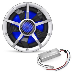 Clarion Marine Subwoofer Amplifier Bundle - 10" CM2513WL LED Sub Woofer and XC2110 Amplifier - 1 of 4
