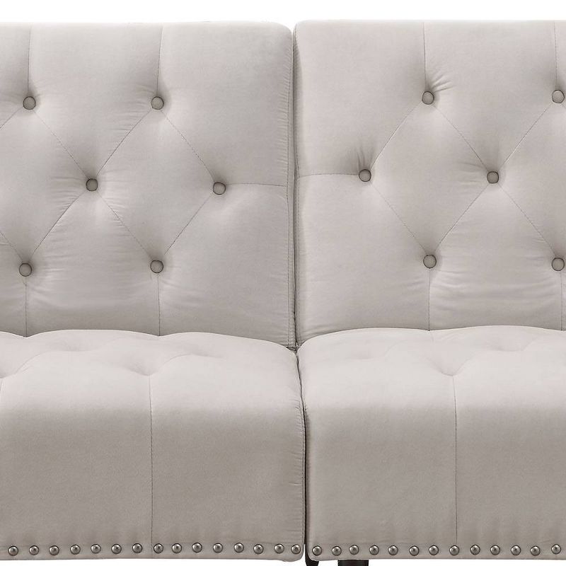 82&#34; Eiroa Sofa Beige Fabric - Acme Furniture, 6 of 9