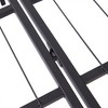 VECELO Modern Foldable Bed Frame Folding Simple Metal bed Frame 14-inch High Folding Bed Underbed Storage Easy Assembly, Black - 3 of 4