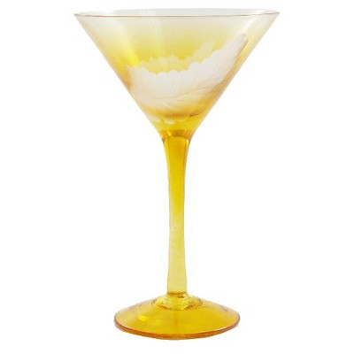 BigKitchen Natures Palette 6 Ounce Martini Glass, Set of 4