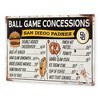 MLB San Diego Padres Baseball Concession Metal Sign Panel - 2 of 4