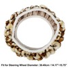 Unique Bargains Elastic Leopard Pattern Faux Fur Winter Warm Car Steering Wheel Cover Universal - image 3 of 4