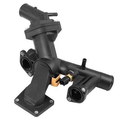 Unique Bargains Car Auto Thermostat Housing LR005631 for Land for Rover LR3 2005-2009 Black 1pc