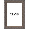 PosterPalooza | Ornate Black Picture Frame - UV Acrylic, Foam Board Backing, Hanging Hardware - 2 of 4