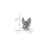 Black Bow Jewelry Sterling Silver Winged Fairy Bead Charm - 3 of 4