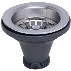 ALFI ABST35-BSS Brushed Stainless Steel 3 1/2Inch Basket Strainer Drain - 1 of 4