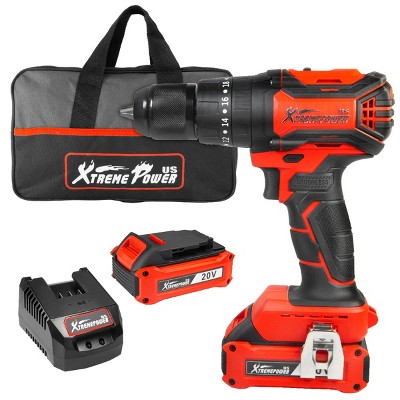 Xtremepowerus 20v Cordless Drill Brushless Driver 2000mah 336 In